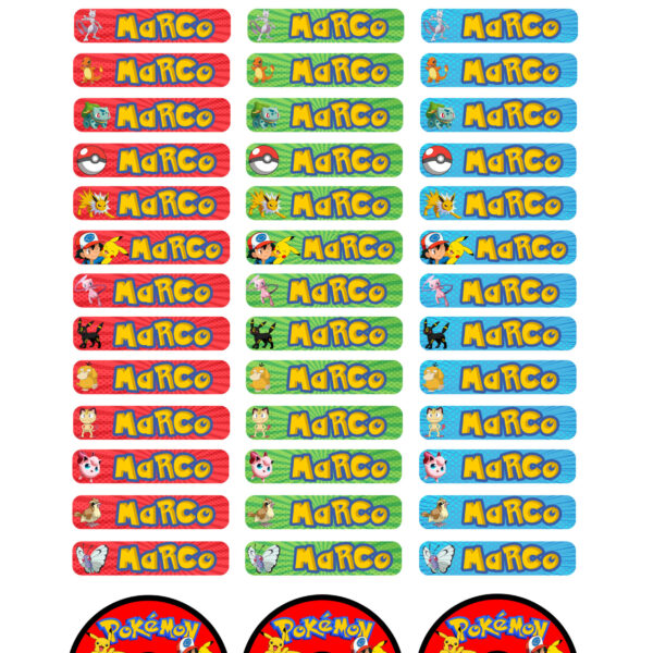 stickers de pokemon personalizados