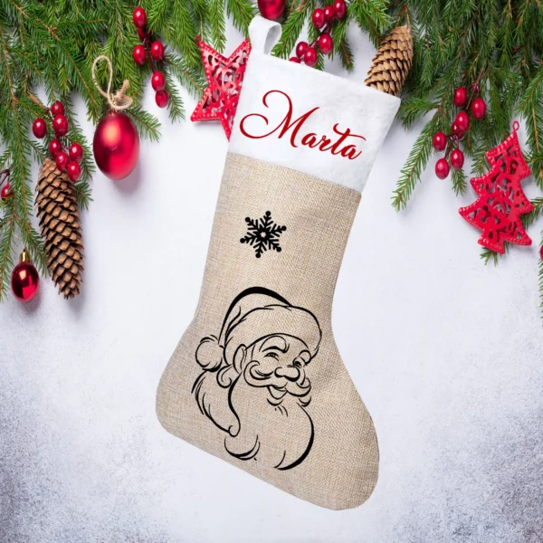 bota navidad papa noel personalizada