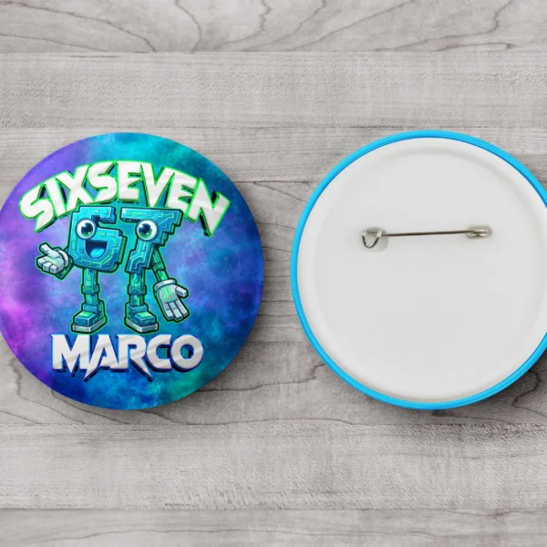 Chapa Personalizada Six Seven (67) con Nombre