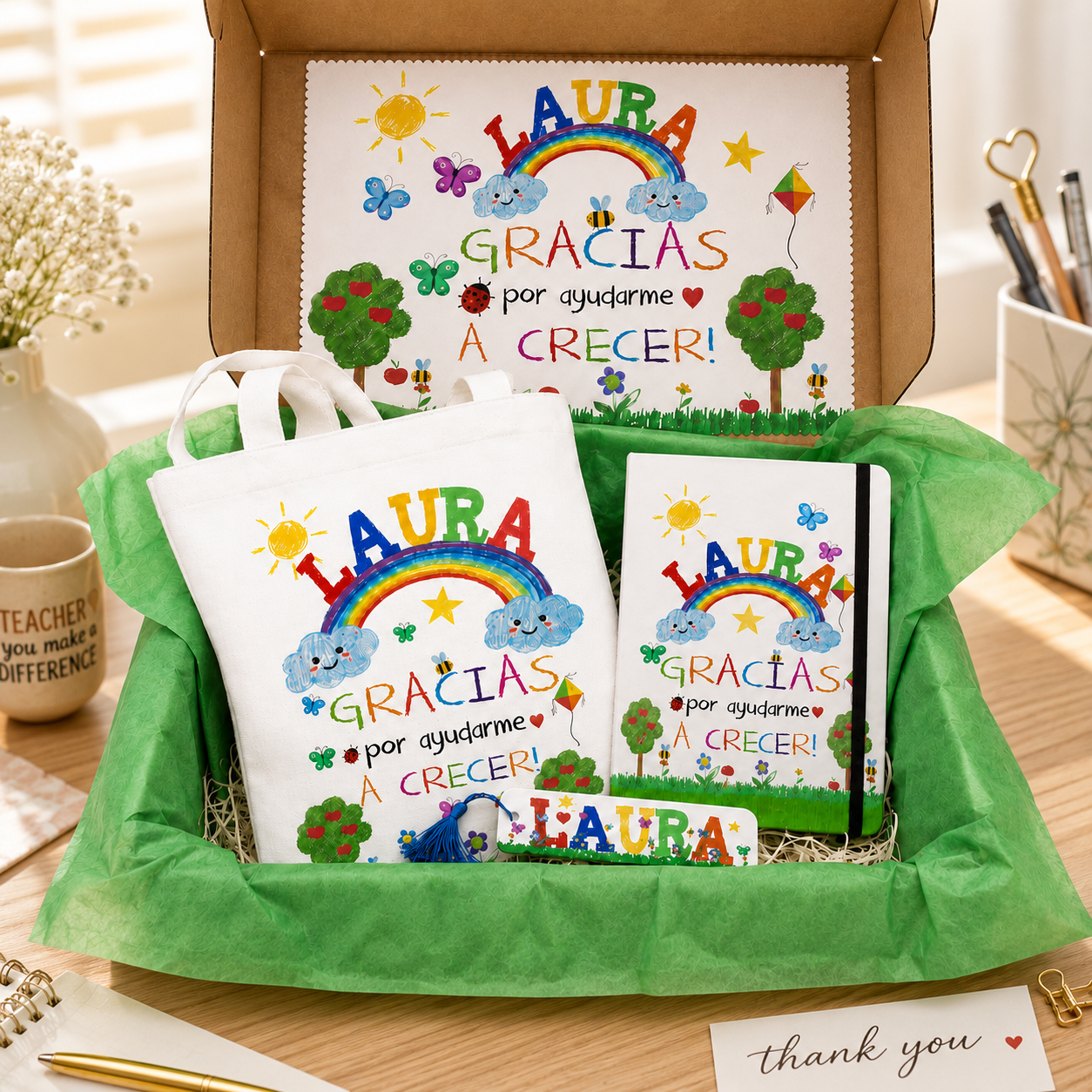 Regalo maestra guarderia personalizado