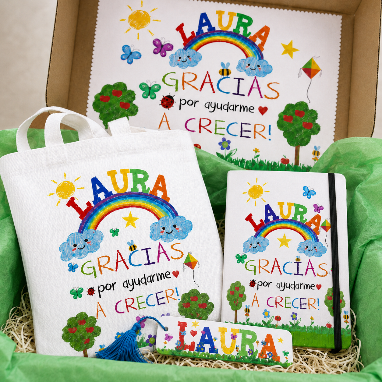 Pack Regalo Profesora Personalizado Fin de Curso con Nombre - Imagen 2