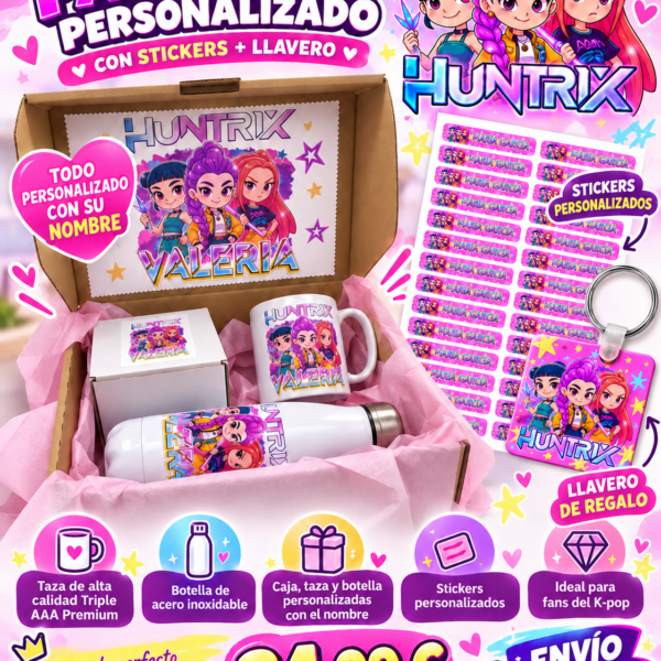 regalo huntrix personalizado